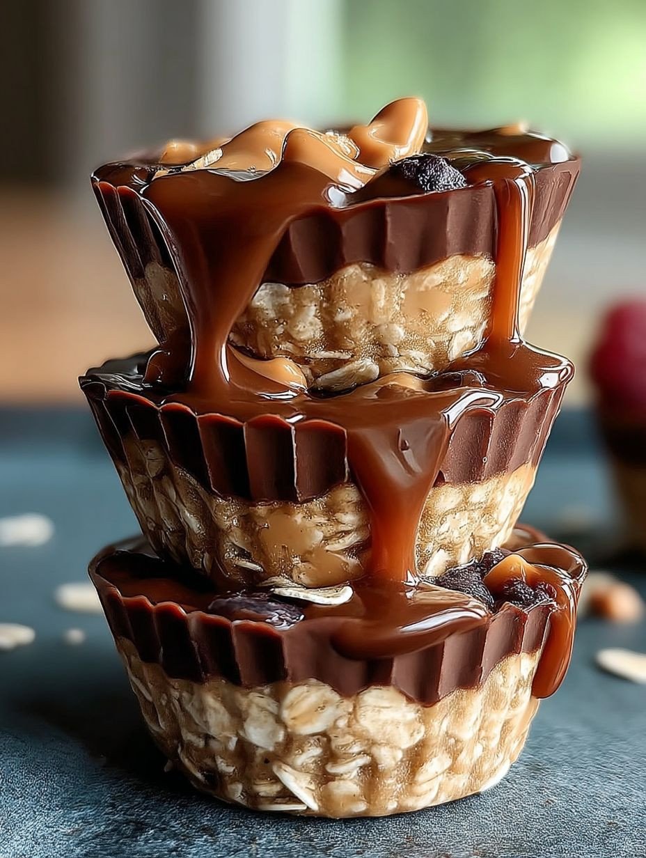 Erdnussbutter Protein Haferflocken Cups image 2