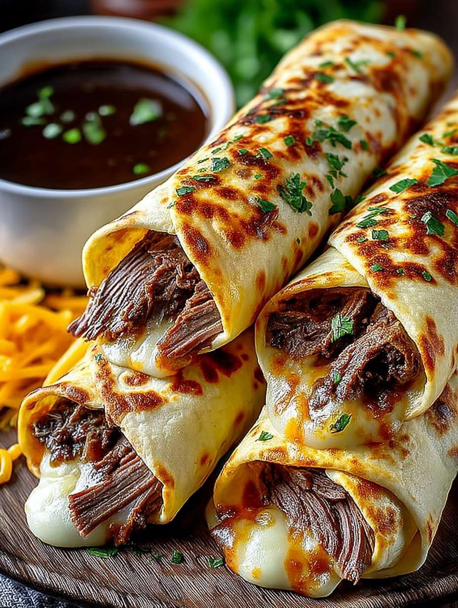French Dip Tortilla Roll Ups image 2