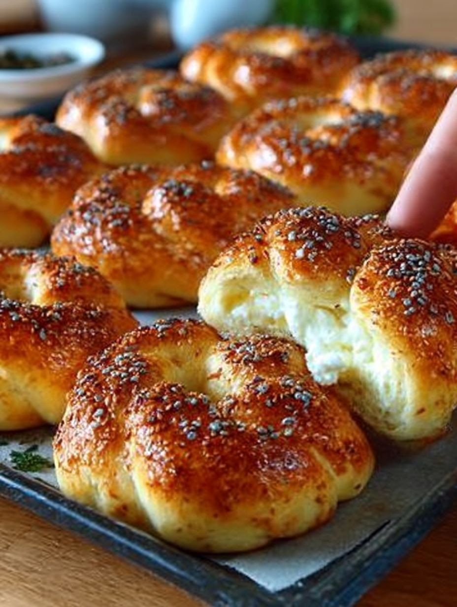 Gefüllte Acma mit Käse türkische Brötchen image 2