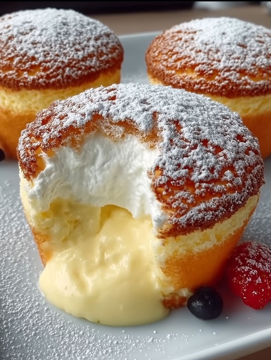 Quark-Muffins mit Vanillepudding image 2