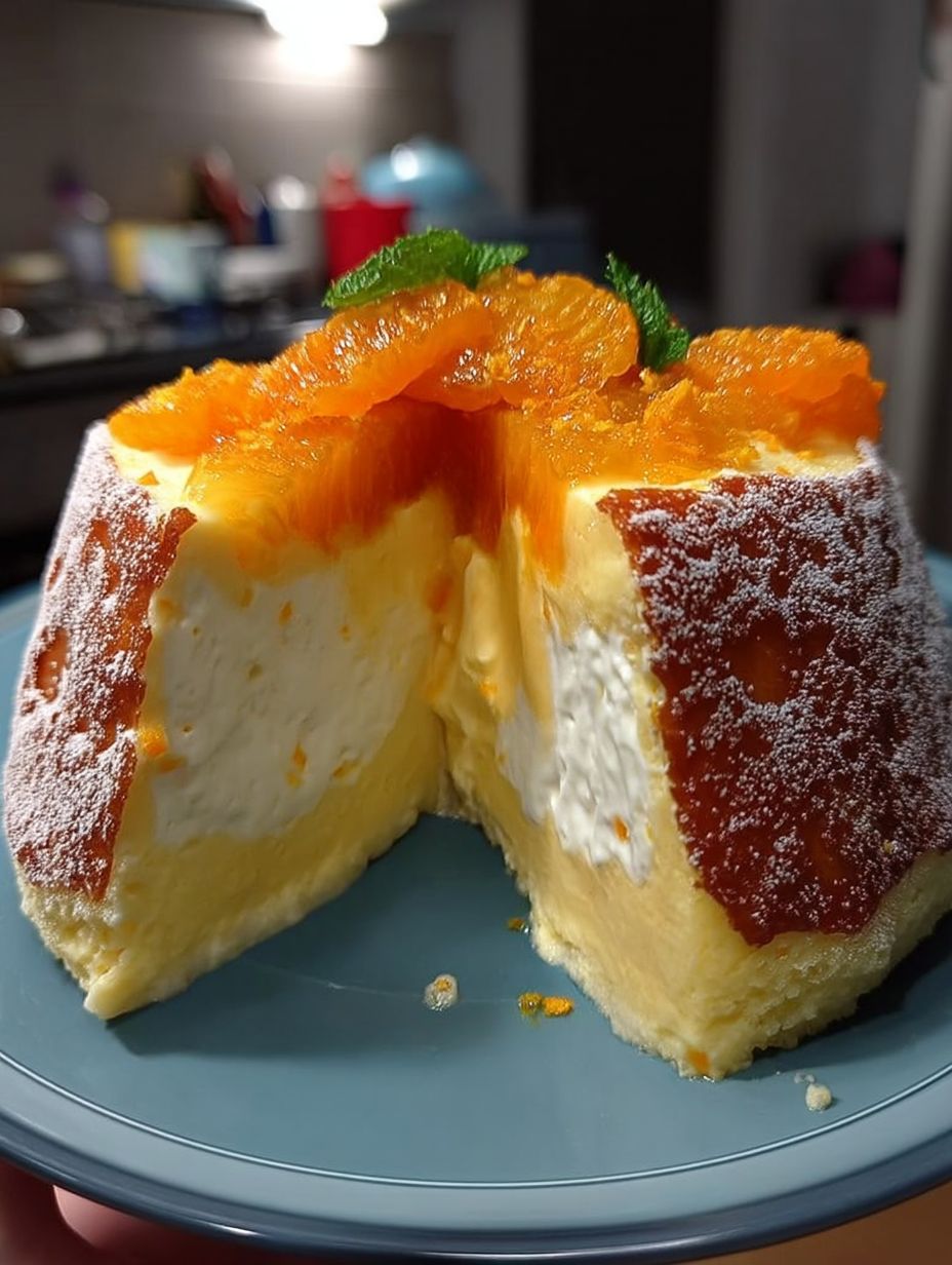 Quark Mandarinen Kuchen ohne Boden image 2