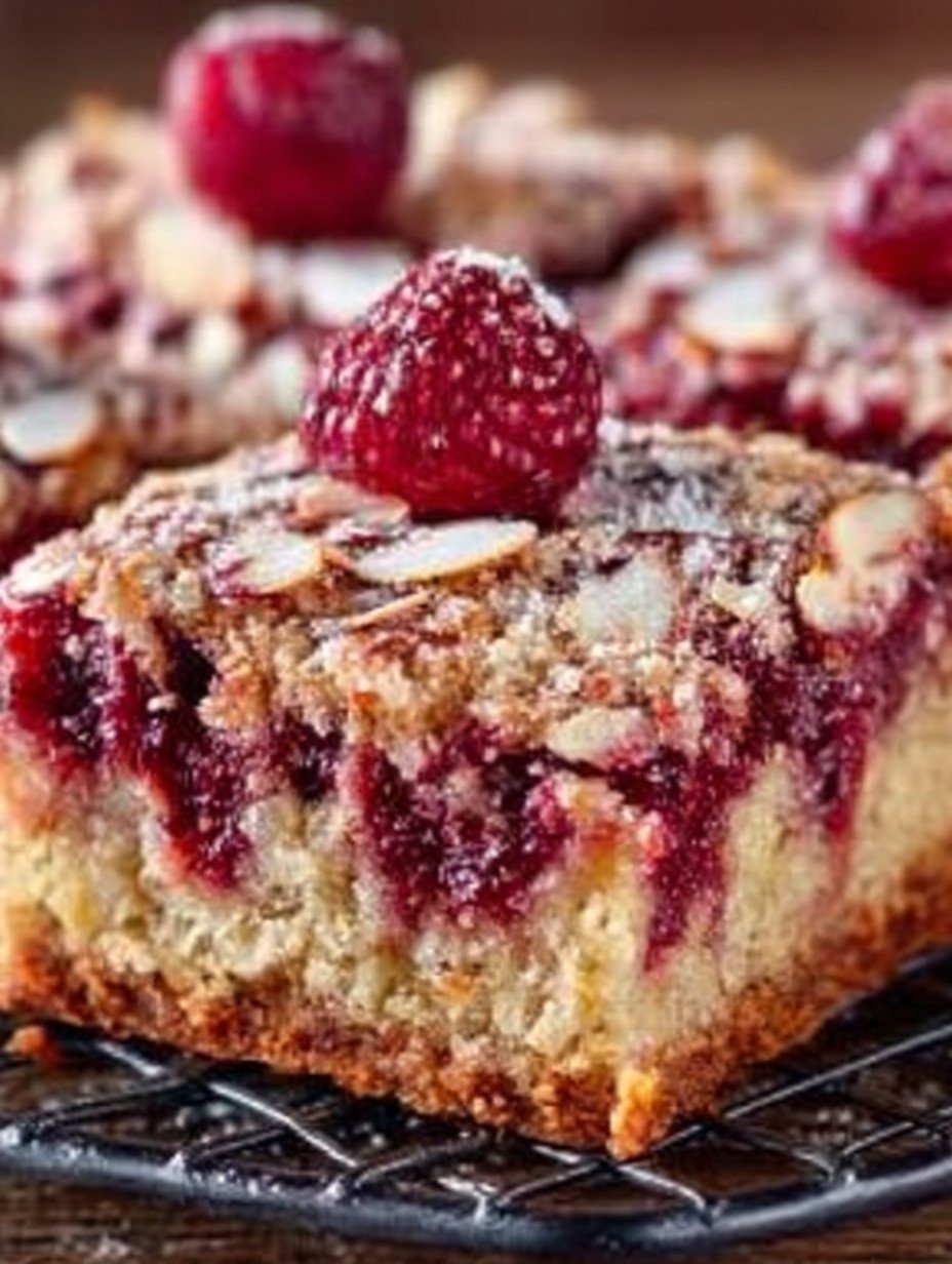 Saftiger Low Carb Himbeer-Mandelkuchen image 2