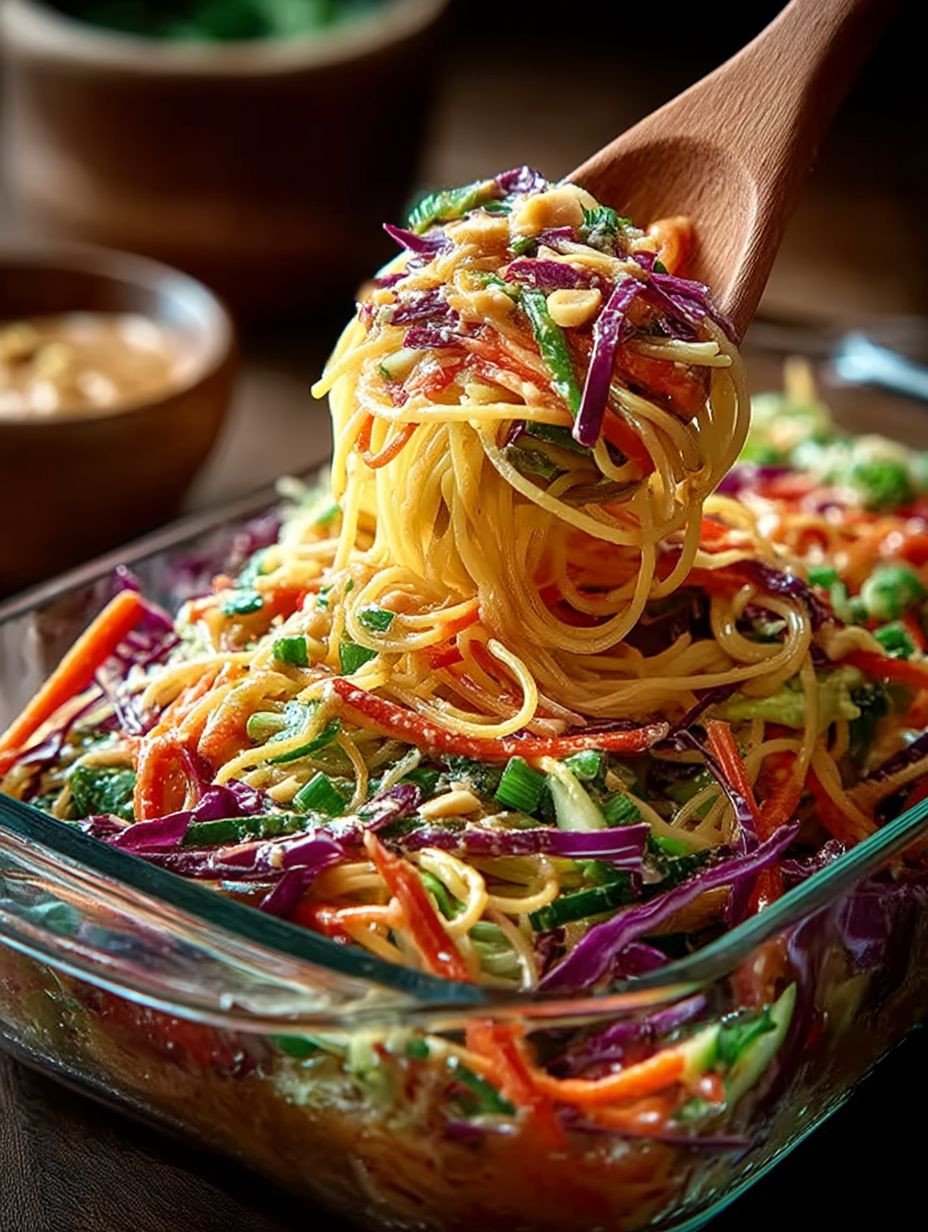 Thai-Spaghetti-Salat mit Erdnusssauce image 2