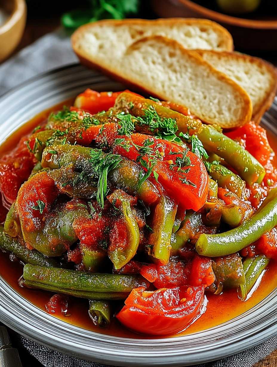 Türkische Stangenbohnen in Tomatensauce image 2