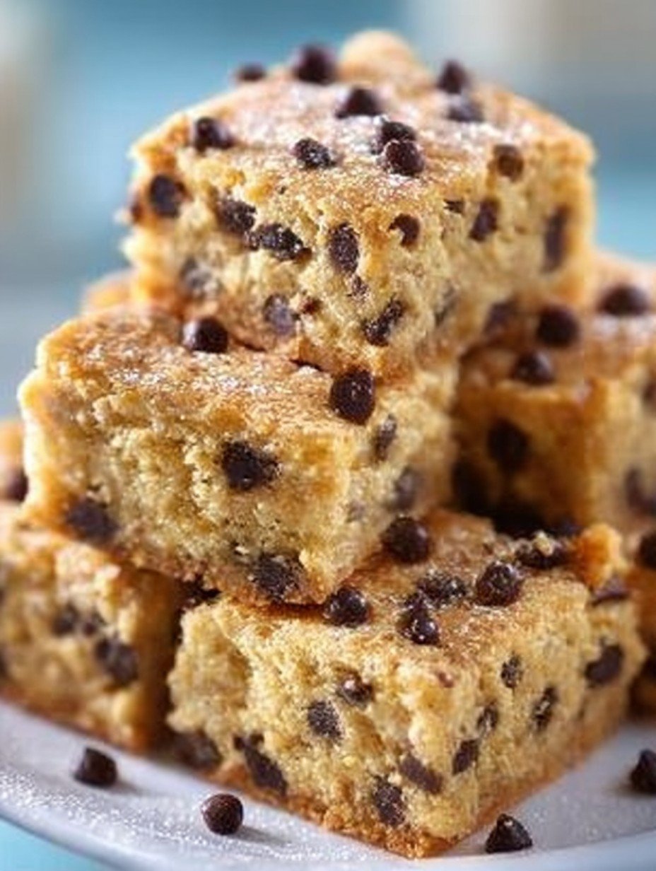 Vanille-Blondies mit Schokostückchen image 2